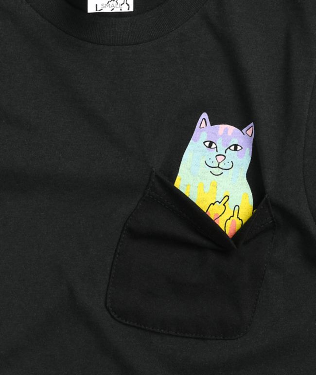 RIPNDIP Rainbow Nerm Black T-Shirt - thumbnail 2