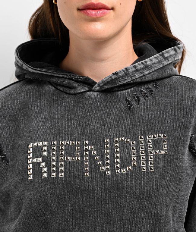 RIPNDIP Rockstar Black Wash Hoodie - thumbnail 3