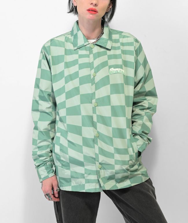 RIPNDIP Teal Checkered Coaches Jacket - thumbnail 2