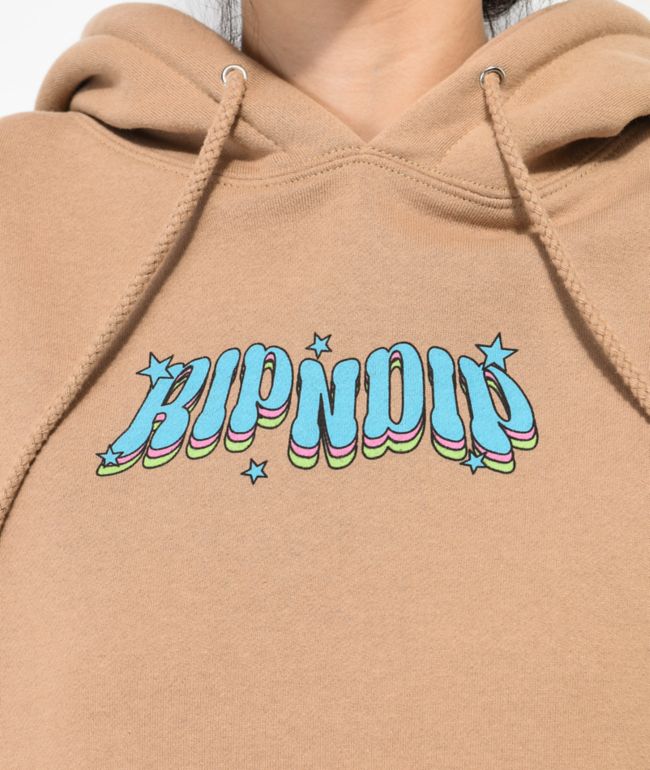 RIPNDIP Tears From Heaven Tan Hoodie - thumbnail 3