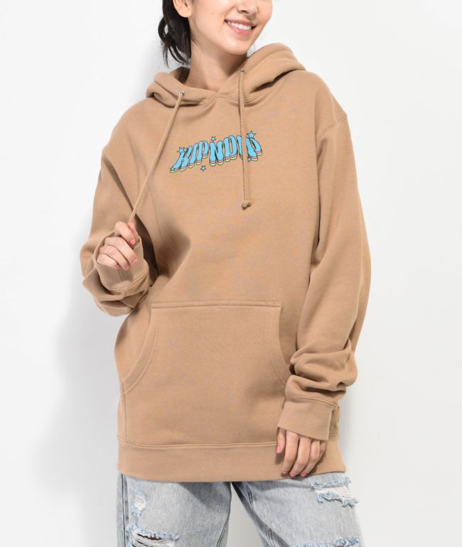 RIPNDIP Tears From Heaven Tan Hoodie - thumbnail 2