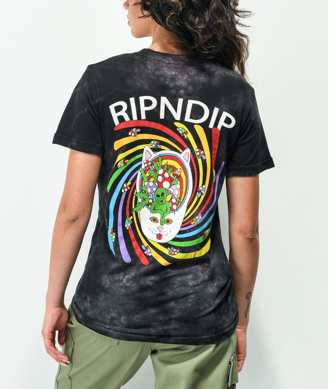 RIPNDIP Touch Of Psych Grey Tie Dye T-Shirt