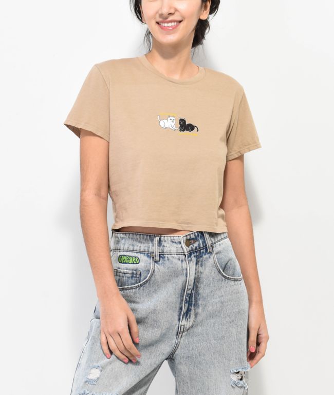RIPNDIP You Love Me Tan Crop T-Shirt
