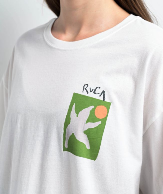 RVCA Starfish White Baggy T-Shirt - thumbnail 3