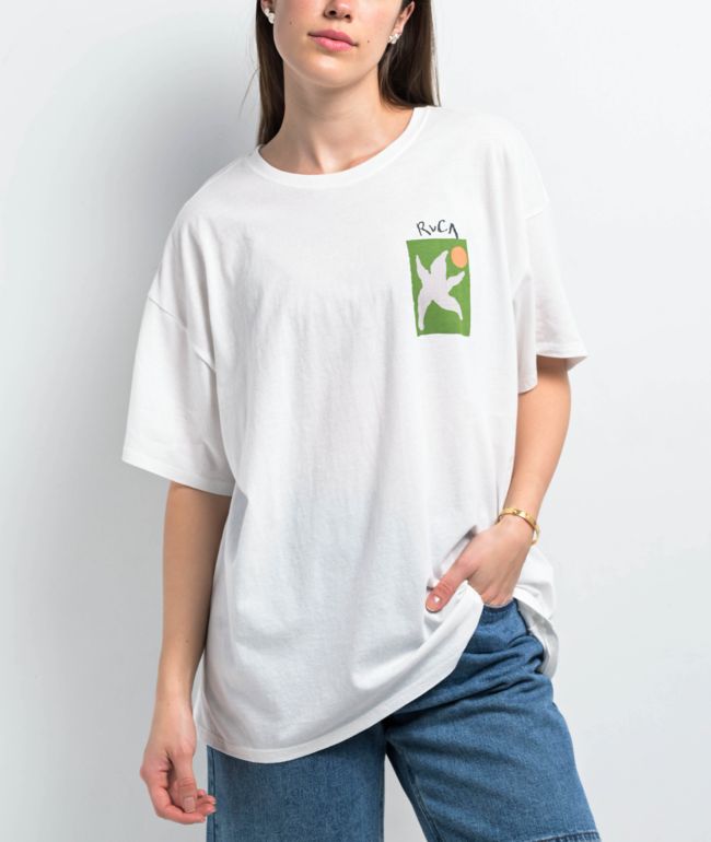 RVCA Starfish White Baggy T-Shirt - thumbnail 2