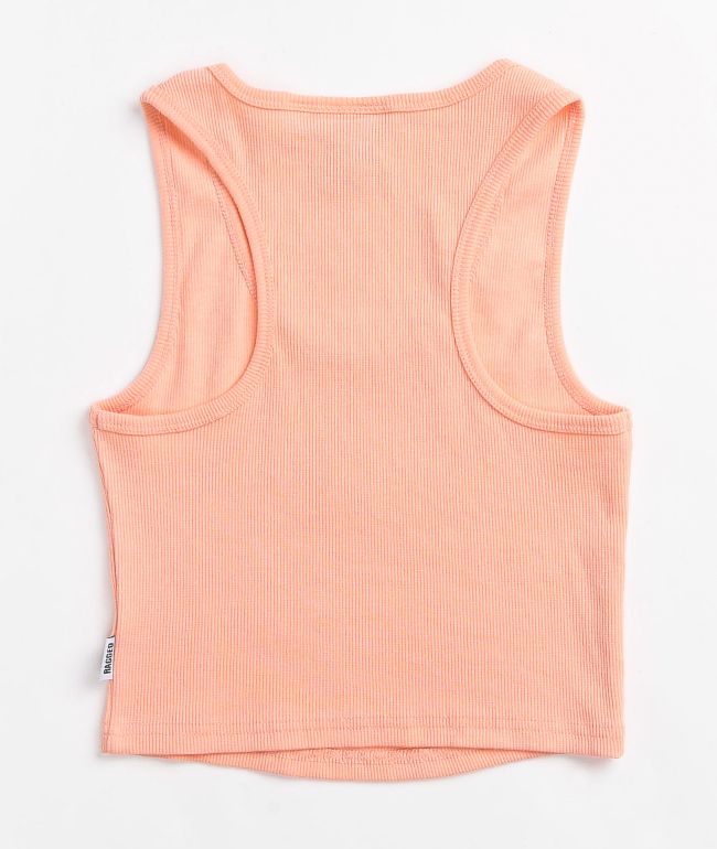 Ragged Priest Pink Ribbed Racerback Tank Top - thumbnail 2