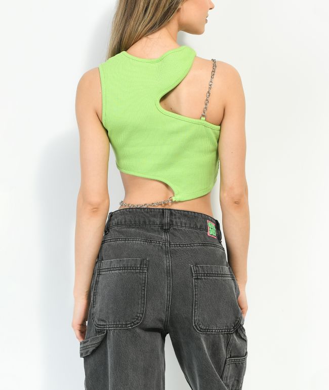 Ragged Priest Slither Green Tank Top - thumbnail 2