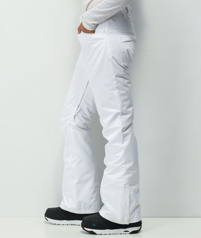 Roxy Backyard White 10K Snowboard Pants - thumbnail 3