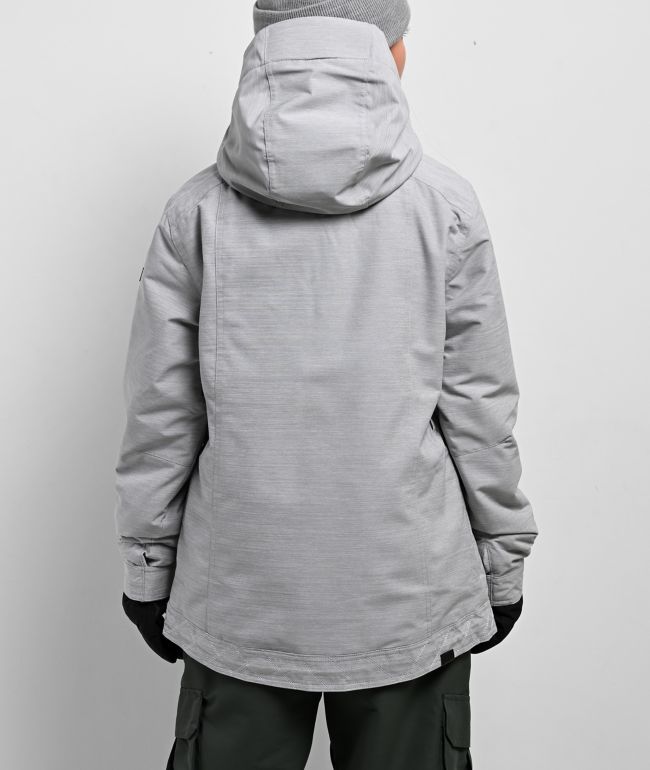 Roxy Billie Heather Grey 10K Snowboard Jacket - thumbnail 2