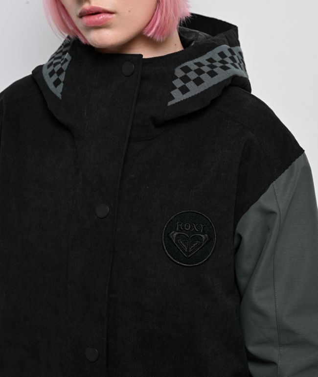 Roxy Cheer Up Black Combo 10K Snowboard Jacket - thumbnail 3