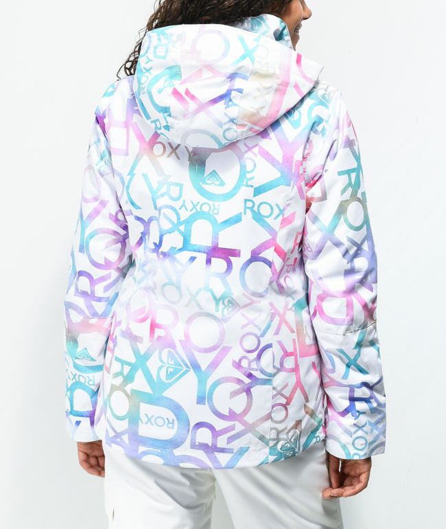 Roxy Jetty Mix Print 10K Snowboard Jacket - thumbnail 2