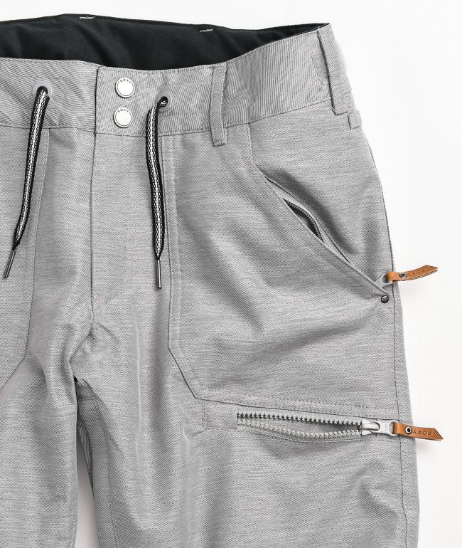 Roxy Nadia Heather Grey 10K Snowboard Pants - thumbnail 3