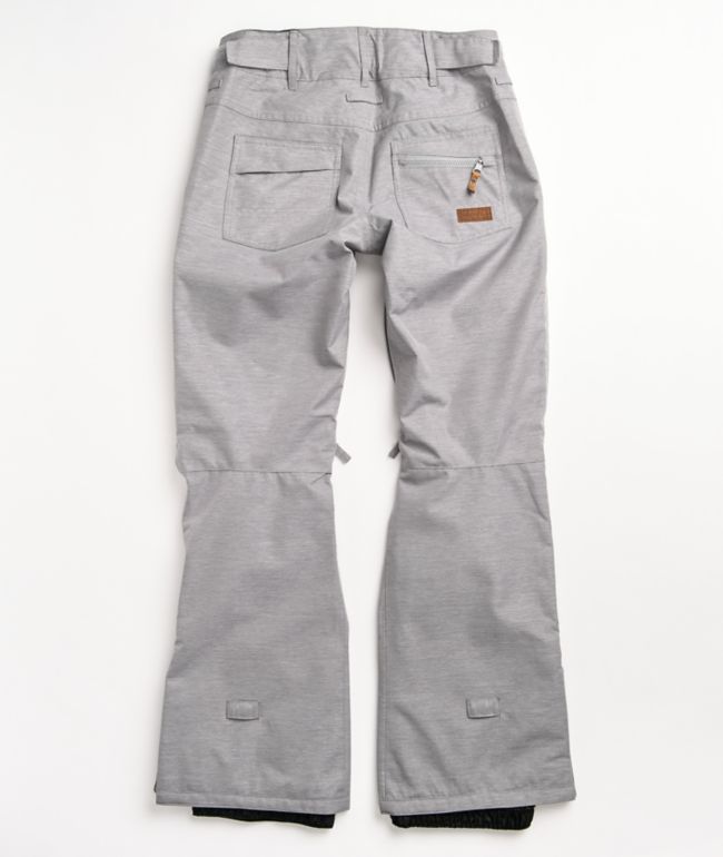 Roxy Nadia Heather Grey 10K Snowboard Pants - thumbnail 2