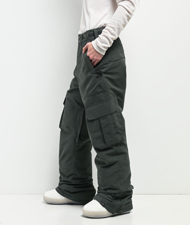 Roxy Trooper Green 10K Cargo Snowboard Pants - thumbnail 3