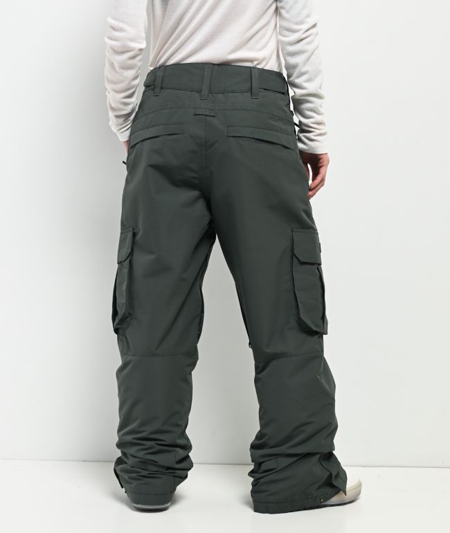 Roxy Trooper Green 10K Cargo Snowboard Pants - thumbnail 2
