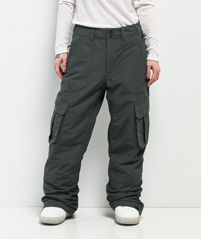 Roxy Trooper Green 10K Cargo Snowboard Pants