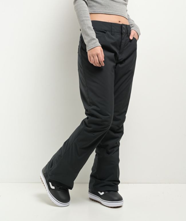 Roxy Women's Backyard True Black 10K Snowboard Pants 2025 - thumbnail 3