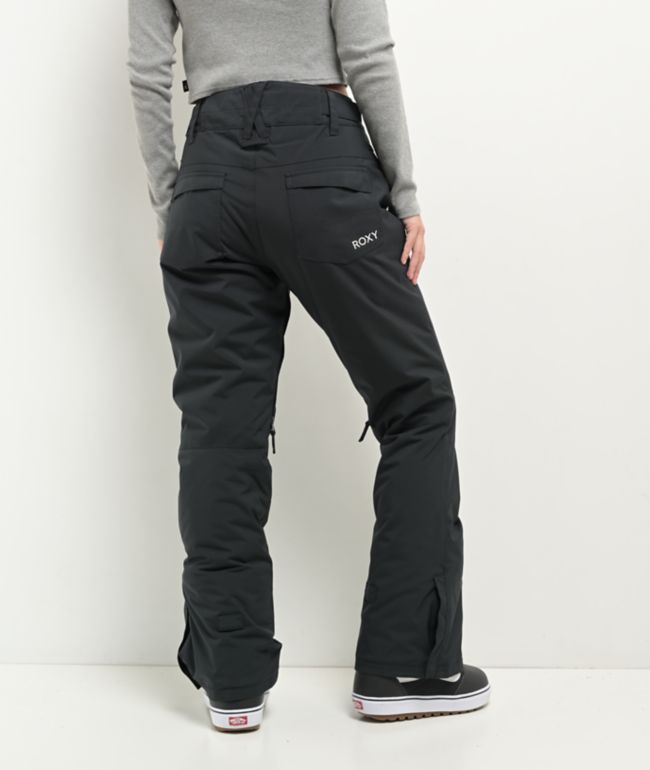 Roxy Women's Backyard True Black 10K Snowboard Pants 2025 - thumbnail 2