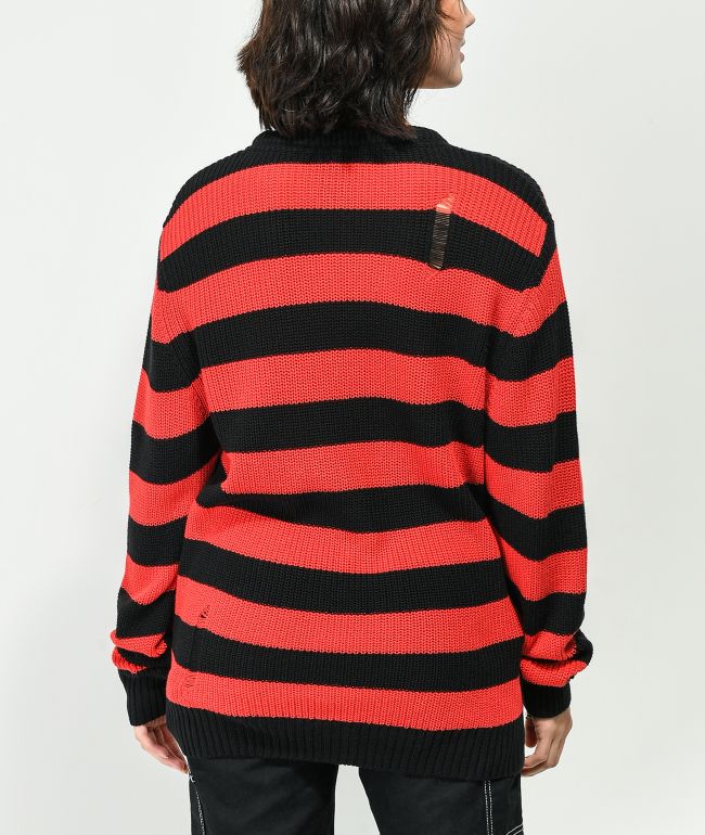 SWIXXZ Flash Sheet Red Crewneck Sweatshirt - thumbnail 3