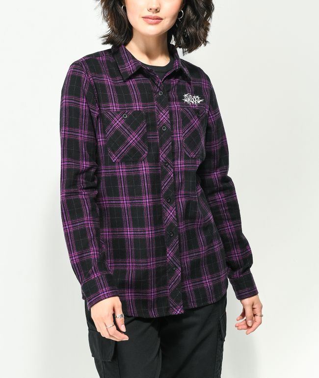 SWIXXZ Know Your Enemy Purple Flannel - thumbnail 2