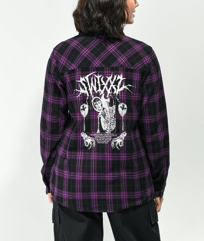 SWIXXZ Know Your Enemy Purple Flannel