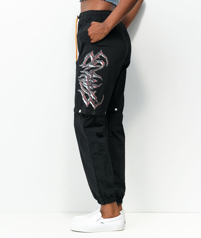 SWIXXZ Rustic Metal Black Track Pants - thumbnail 3