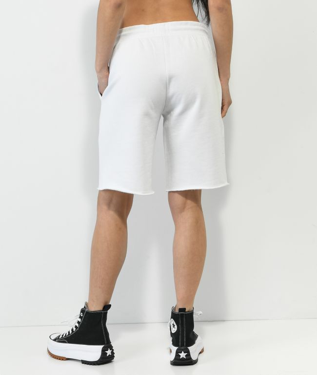 SWIXXZ Skeleton White Sweat Shorts - thumbnail 2