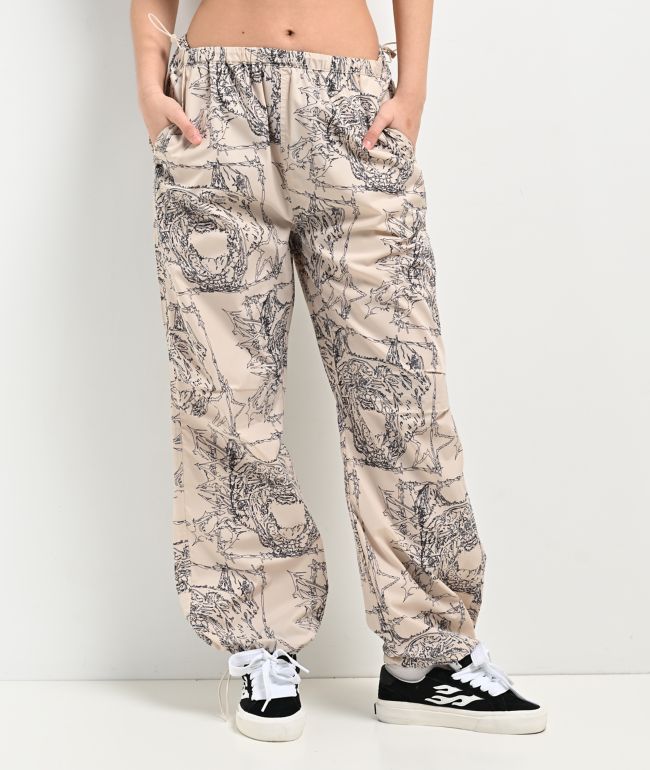 SWIXXZ Small Dog Natural Parachute Pants