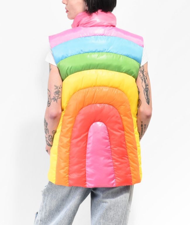Salem7 Rainbow Puffer Vest - thumbnail 2