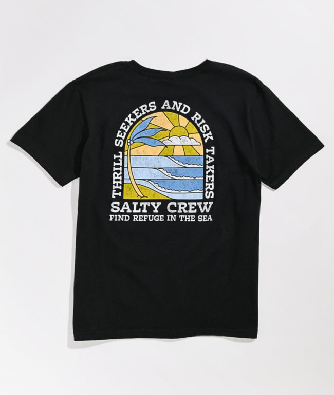 Salty Crew Kids' Paradiso Black T-Shirt
