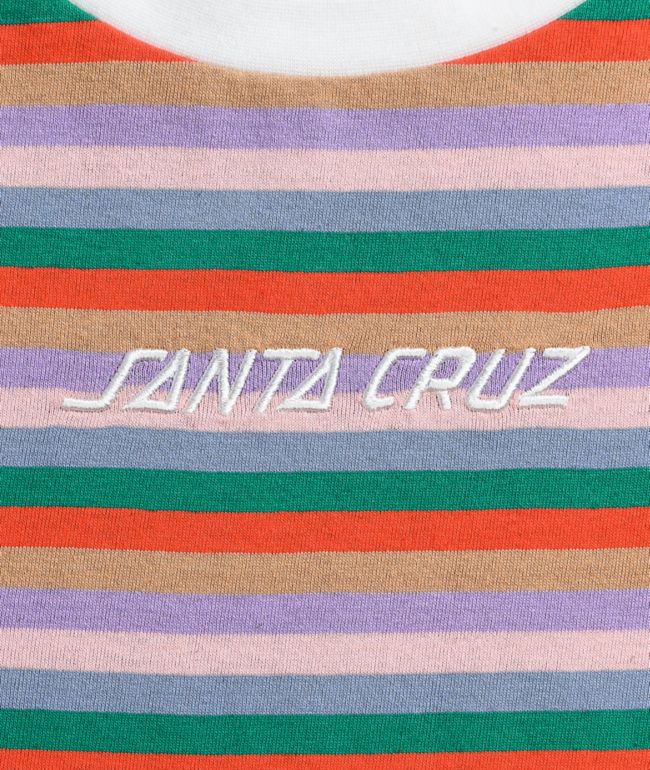 Santa Cruz Classic Strip 70s Multi Stripe T-Shirt - thumbnail 3