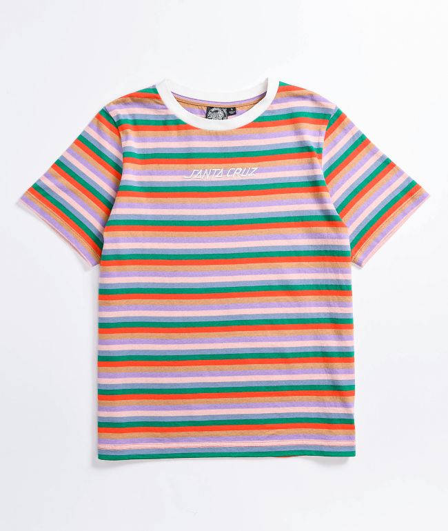 Santa Cruz Classic Strip 70s Multi Stripe T-Shirt