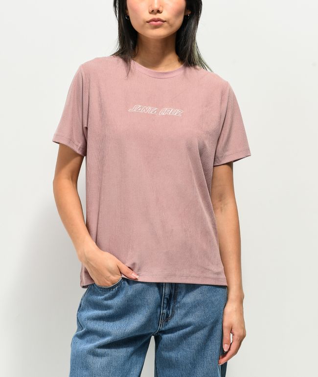 Santa Cruz Classic Stripe Mauve Corduroy T-Shirt