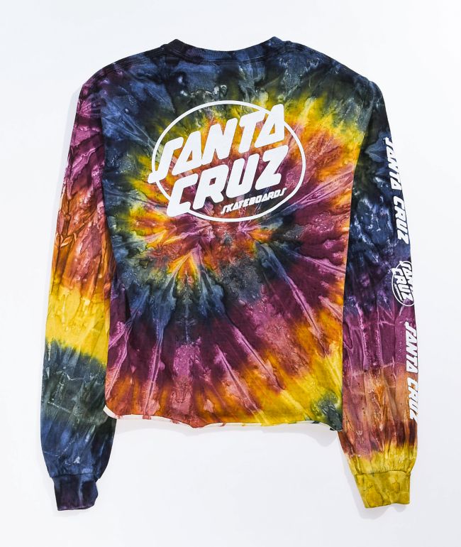 Santa Cruz Club Oval Dot Tie Dye Long Sleeve T-Shirt