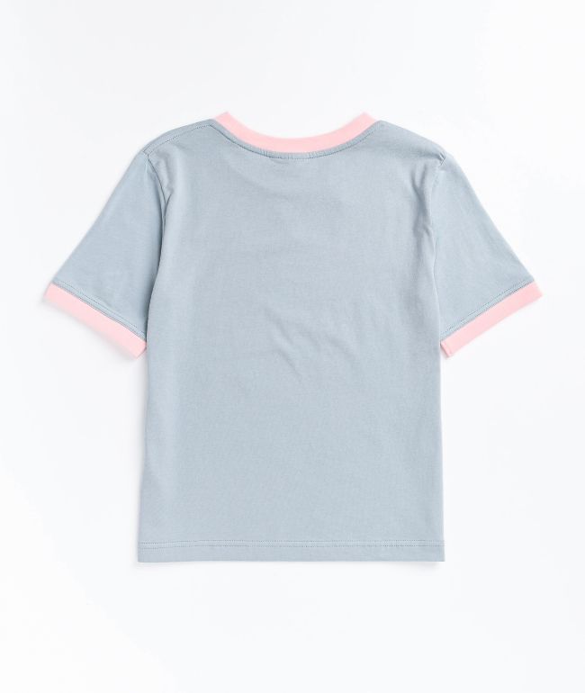 Santa Cruz Color Stripe Grey Ringer T-Shirt - thumbnail 2