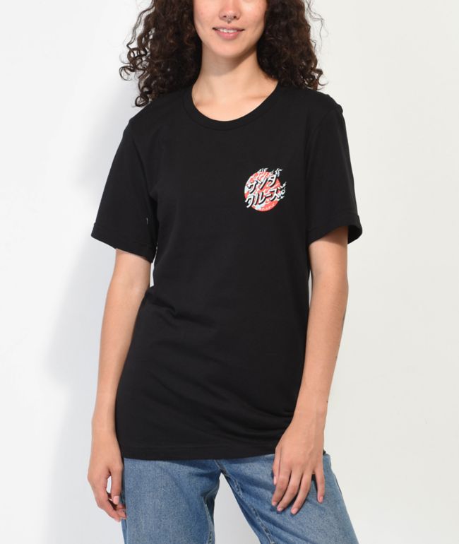 Santa Cruz Dragon Dot Black T-Shirt - thumbnail 2
