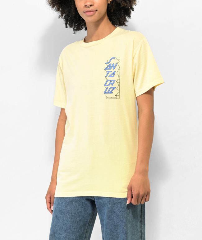 Santa Cruz Grid Delta Dot Grey Tie Dye T-Shirt - thumbnail 2