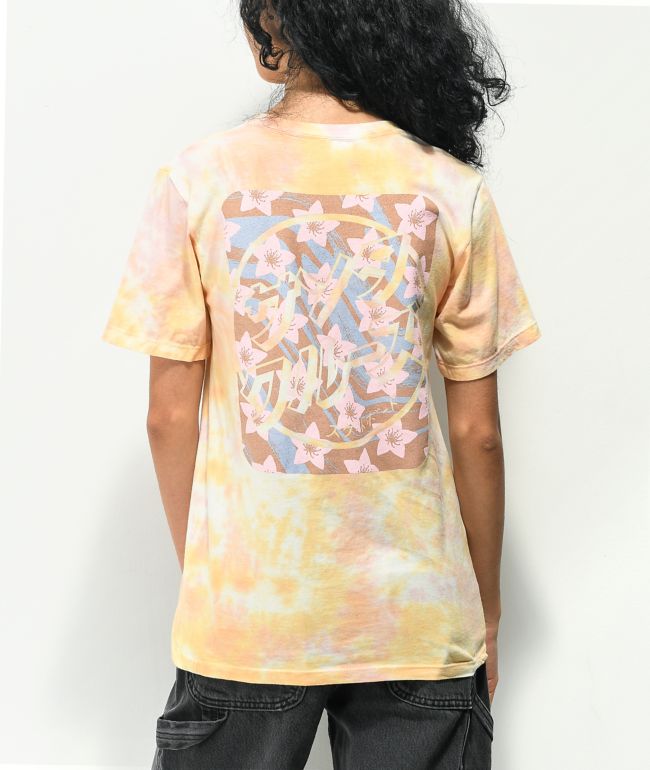 Santa Cruz Japanese Blossom Pink Tie Dye T-Shirt