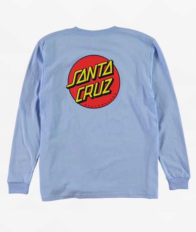 Santa Cruz Kids' Classic Dot Black Long Sleeve T-Shirt