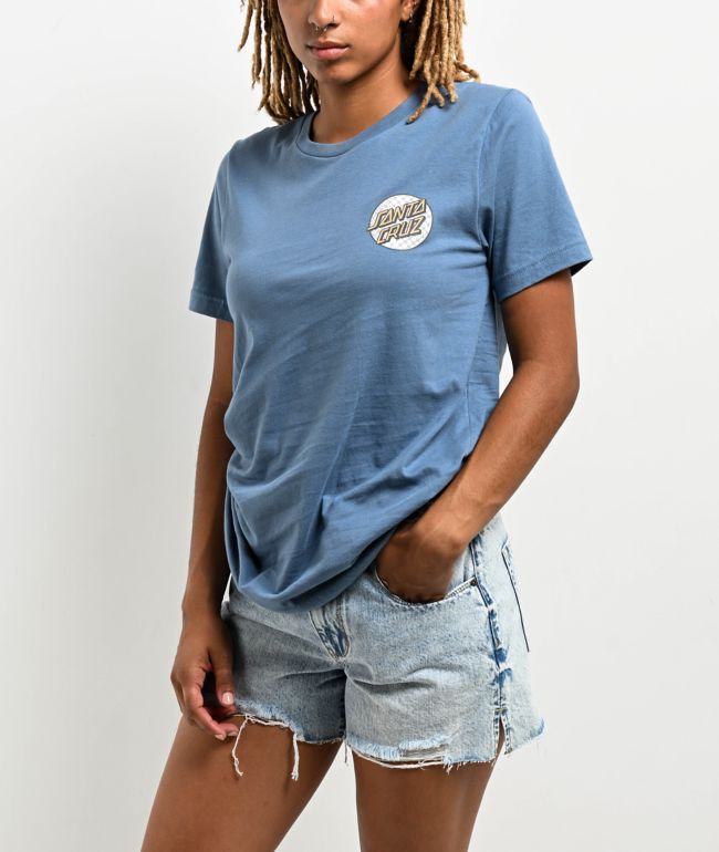 Santa Cruz Meyer Freestyle Dot Blue T-Shirt - thumbnail 2