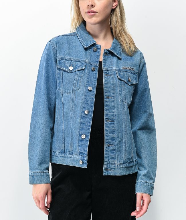 Santa Cruz Monarch Mushroom Denim Jacket - thumbnail 2