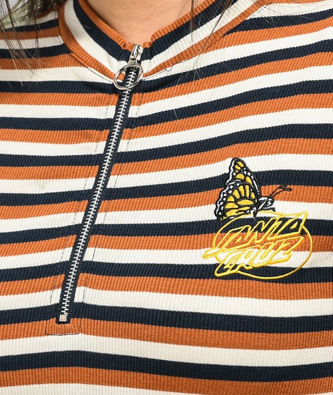 Santa Cruz Monarch Oval Dot Mock Neck T-Shirt - thumbnail 2