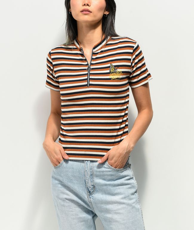 Santa Cruz Monarch Oval Dot Mock Neck T-Shirt