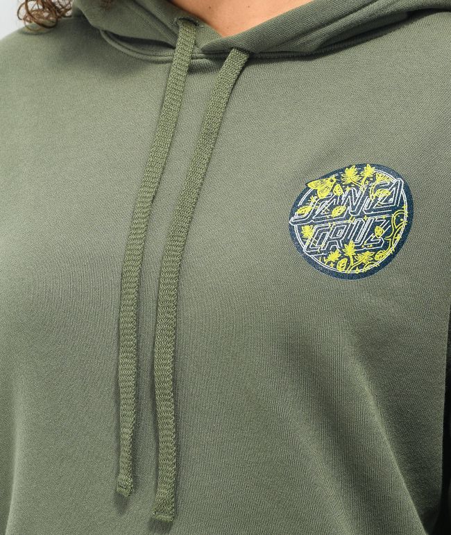 Santa Cruz Moon Light Dot Green Hoodie - thumbnail 3