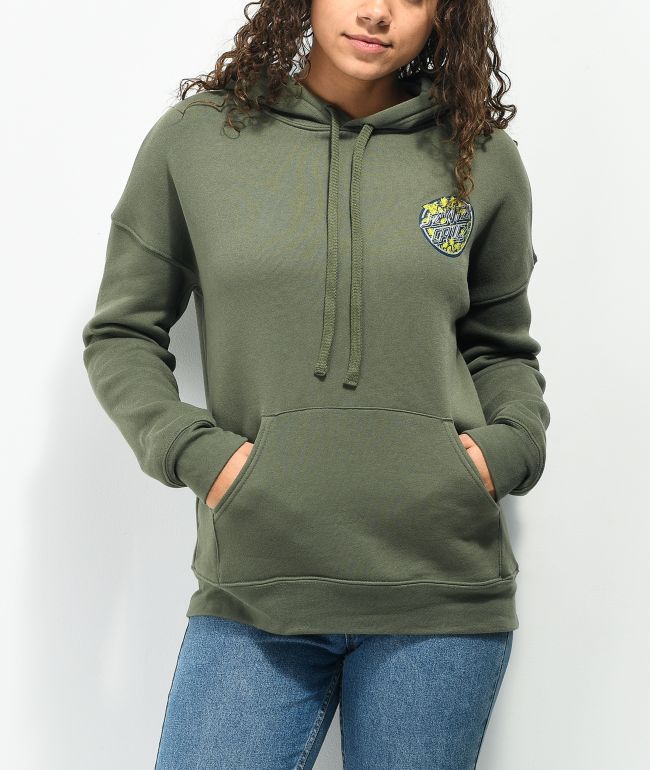 Santa Cruz Moon Light Dot Green Hoodie - thumbnail 2