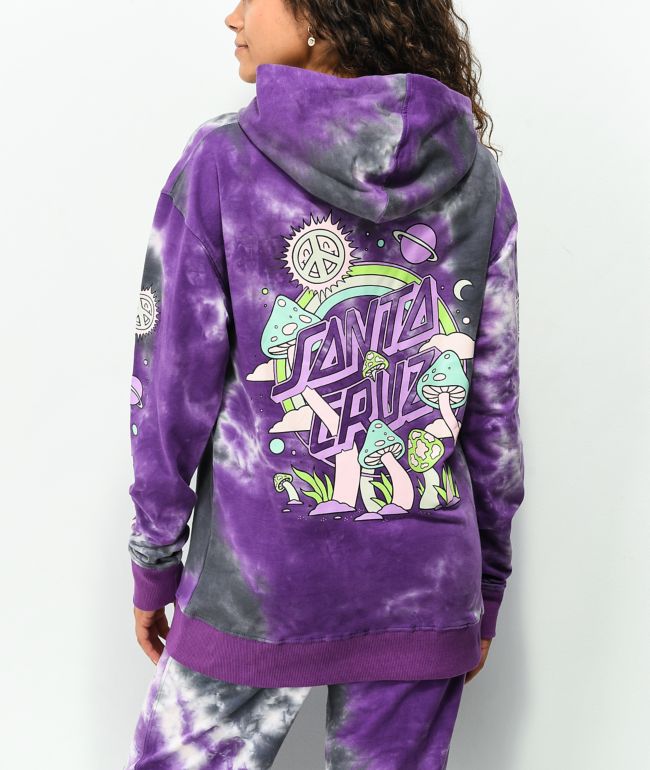 Santa Cruz Once Upon A Dot Purple Tie Dye Hoodie