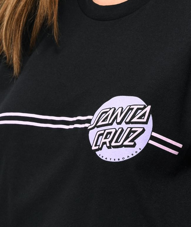 Santa Cruz Other Dot Black T-Shirt - thumbnail 3