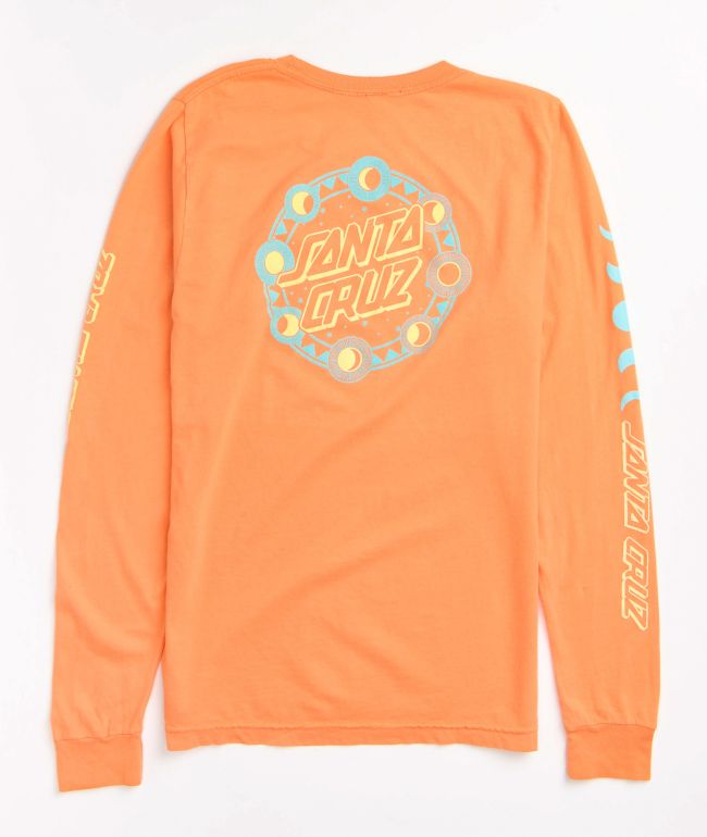 Santa Cruz Phase Dots Orange Long Sleeve T-Shirt
