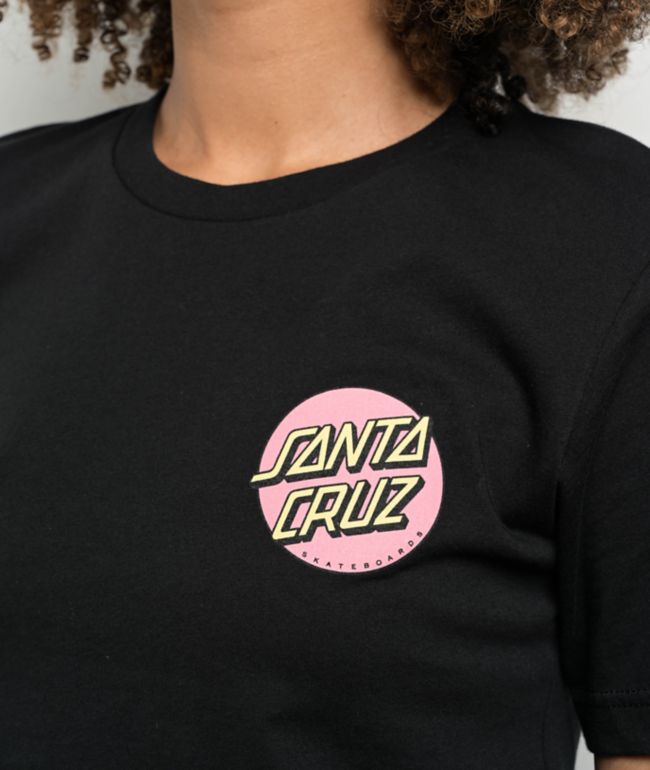Santa Cruz Pink Dot Black T-Shirt - thumbnail 3