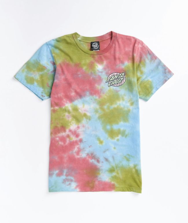 Santa Cruz Psychedelic Dot Tie Dye T-Shirt - thumbnail 2
